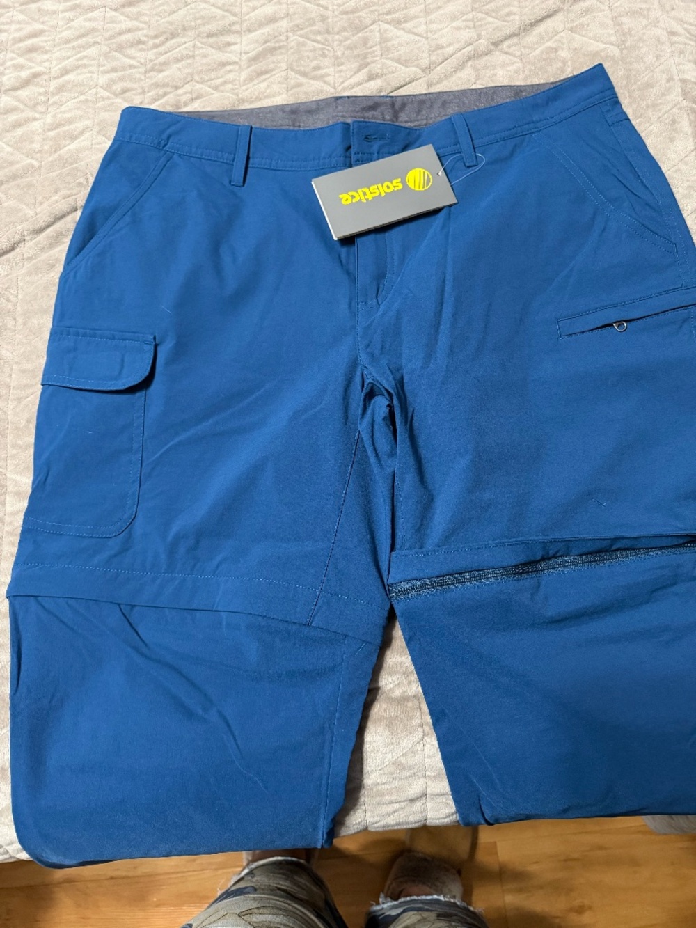 Solstice pants / shorts zipper size 12 NWT Blue